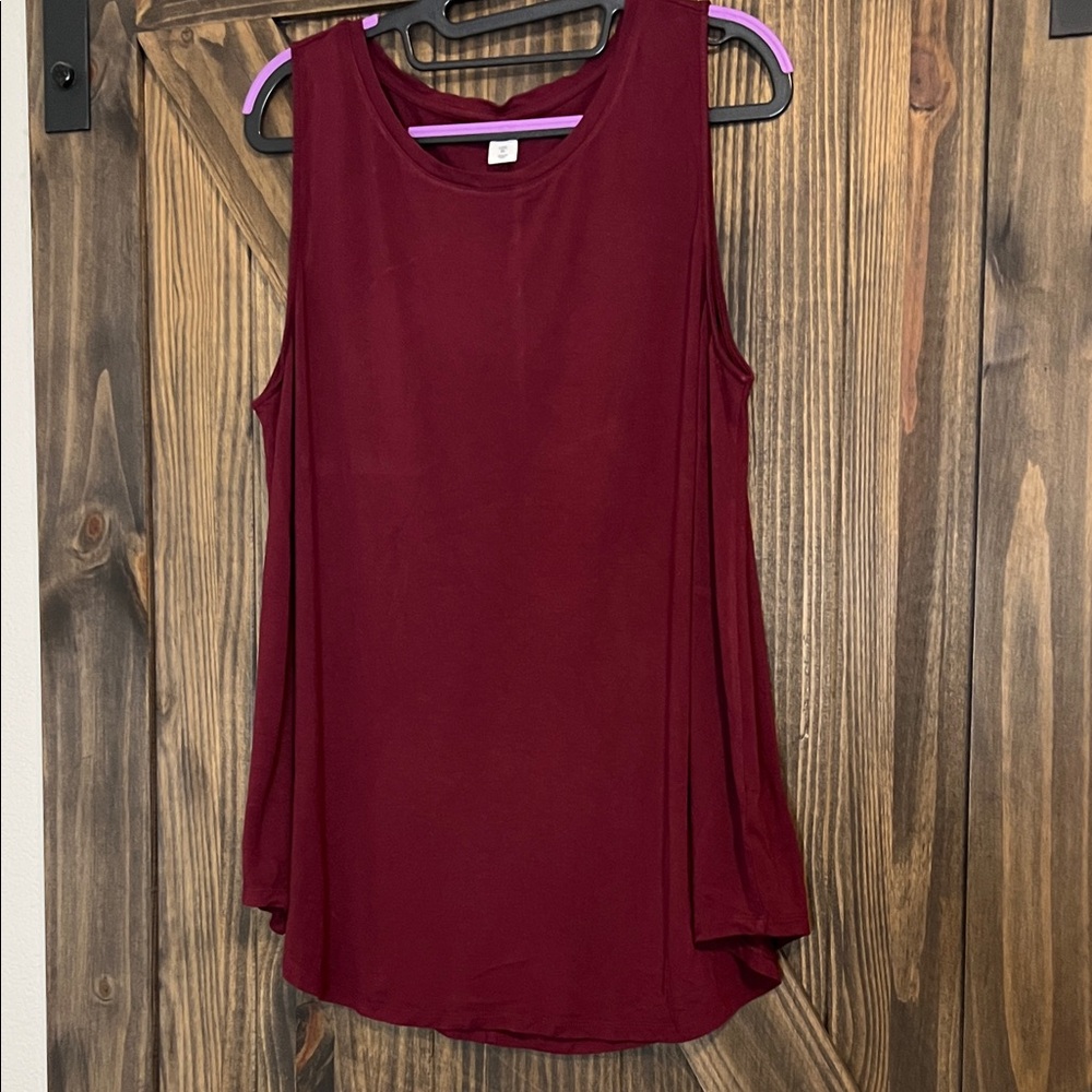 Old Navy Women's Deep Red Tank Top